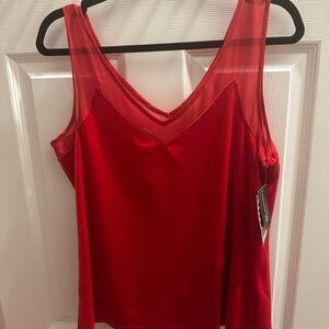 INC red velvet tank size medium new